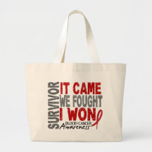 Blood Cancer Survivor It Came We Fought I Won Bag