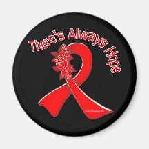 Blood Cancer There's Always Hope Floral Magnets