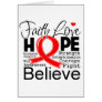Blood Cancer Typographic Faith Love Hope Card
