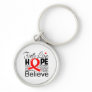 Blood Cancer Typographic Faith Love Hope Key Chains