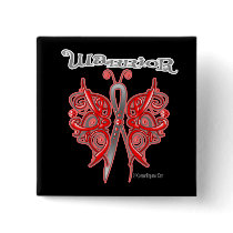 Blood Cancer Warrior Celtic Butterfly Button