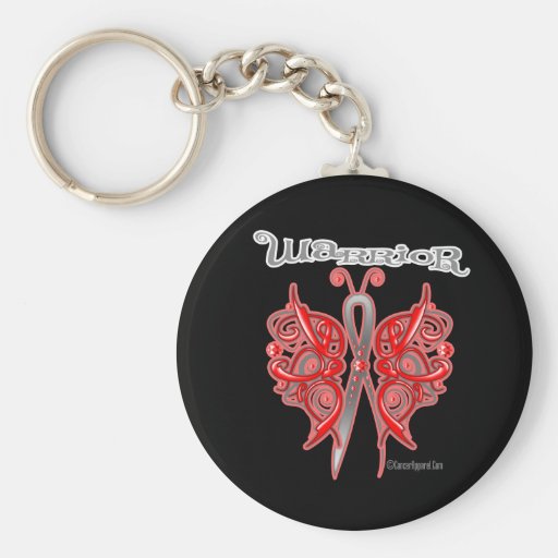 Blood Cancer Warrior Celtic Butterfly Keychain