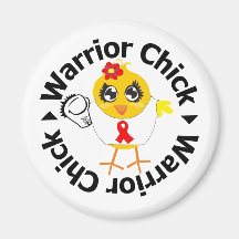 Blood Cancer Warrior Chick Fridge Magnet