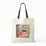 Blood Cancer Warrior Collage Tote Bags