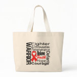 Blood Cancer Warrior Collage Tote Bags