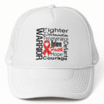 Blood Cancer Warrior Collage Mesh Hats