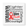 Blood Cancer Warrior Collage Fridge Magnet
