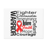 Blood Cancer Warrior Collage Postcard