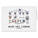 Blood Cell Lineage (Biology Health Medicine) Greeting Cards