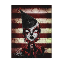 Blood Clown postcards