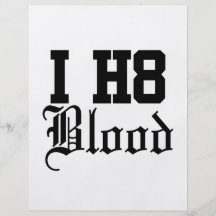 blood custom flyer