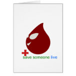 blood donation cards