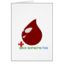 blood donation cards