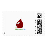 blood donation postage stamp