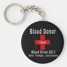 blood donor 2011 W-drops Keychains