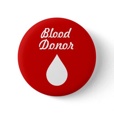 Blood Donor button by right_handed_helix
