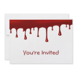 Blood Drip Set Personalized Invite