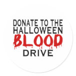 Blood Drive Round Sticker