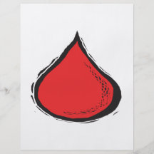 Blood Drop Flyer Design