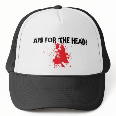 blood trucker hat by babydollboutique