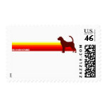Blood Hound With Stripes Stamp