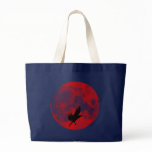 Blood moon raven blood moon raven canvas bags