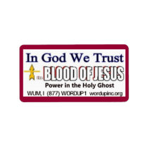 Blood of Jesus Avery Label labels