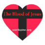 Blood of Jesus Heart Sticker