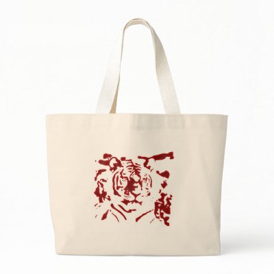 BLOOD OF TIGER TOTE BAGS by nassosvakalis