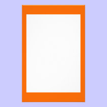 Blood Orange Border Stationery stationery