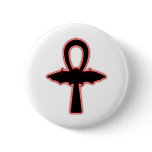Blood Red Bat Ankh (Egyptian Vampire) Pins
