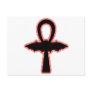 Blood Red Bat Ankh (Egyptian Vampire) Post Cards