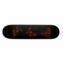 Blood Red & Black Winged Butterfly Flying Skate Boards
