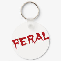 Blood Red Feral for Wild Things keychains