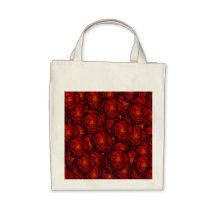 Blood red roses canvas bags