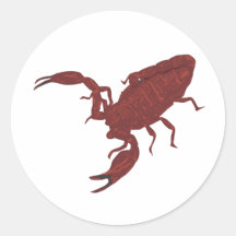 Blood Red Scorpion Sticker
