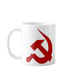 Blood Red Thick Neo-Hammer & Sickle Mug