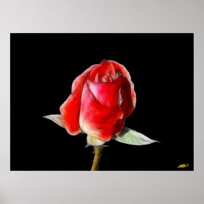 Blood rose poster by Envelope150