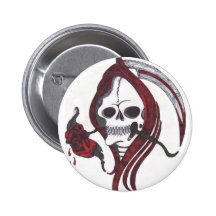 Blood Rose Reaper Button