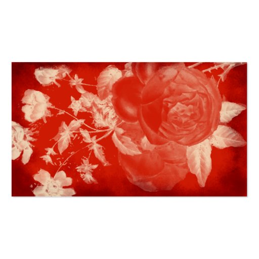 blood rose romantic business card (front side)