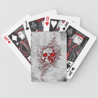 Blood Skull Goth Bicycle® Playing Cards
