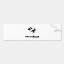 Blood Splatter Bumper Sticker