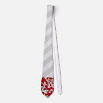 Blood Splatter on Grey Stripes ties