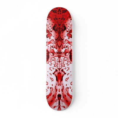 Blood Splatter Custom Skateboard by FlowstoneGraphics