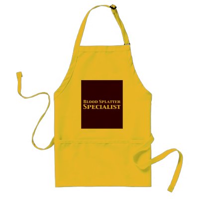 Blood Splatter Specialist Gifts Apron by Funny_Gifts