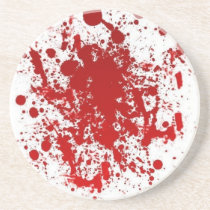Blood Splattered Beverage Coaster