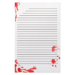 Blood Stained Stationary stationery