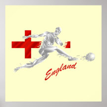 Blood Sweat and England - football fans gifts Posters