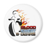 blood sweat & gears 2 (for light) fridge magnet