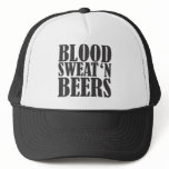 blood sweat n beers trucker hat
